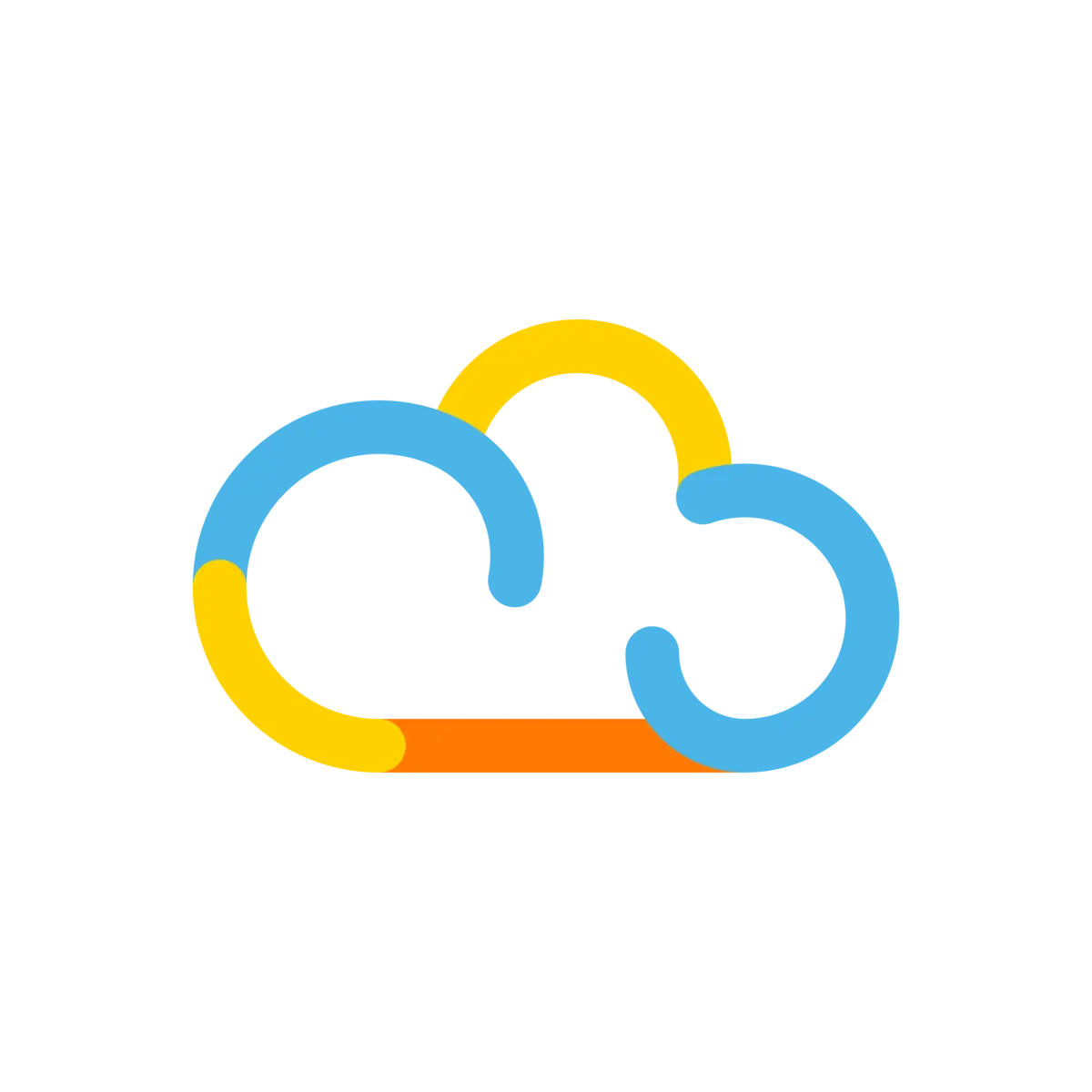 Orange 5G Cloud icon