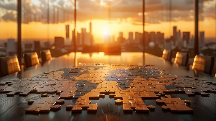 Afgeelding van wereldkaart puzzel
