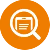 Mobile search - orange icon