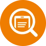 Mobile search - orange icon