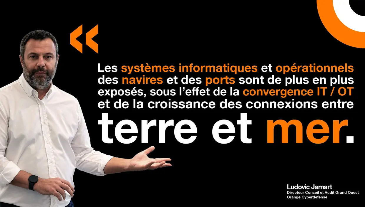 Tout savoir avec Ludovic Jamart sur les enjeux de conformité en matière de cybersécurité maritime. Ludovic Jamart explique les enjeux de conformité en matière de cybersécurité pour le secteur maritime.