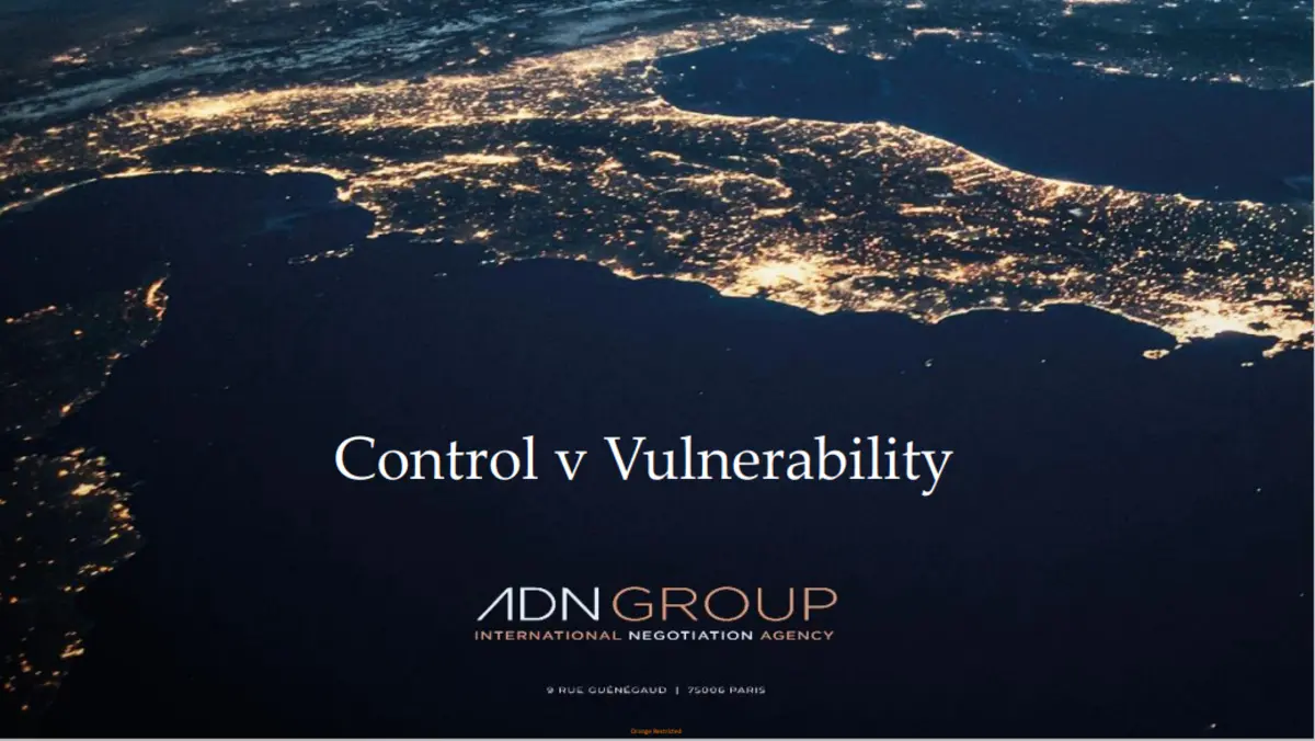 Control vs Vulnerability - Kirk Kinnell presentation slide