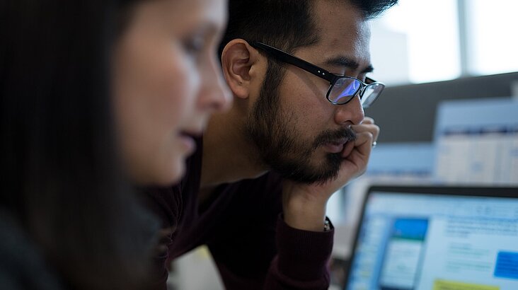 Colleagues working