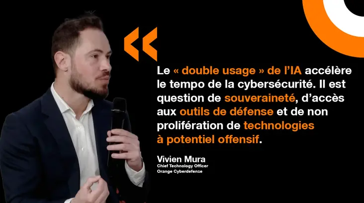 Vivien Mura, CTO d'Orange Cyberdefense, partage sa vision concernant l'entrée des pur players de l'IA dans le domaine de la cybersécurité. 