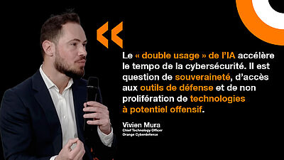 Vivien Mura, CTO d'Orange Cyberdefense, partage sa vision concernant l'entrée des pur players de l'IA dans le domaine de la cybersécurité. 