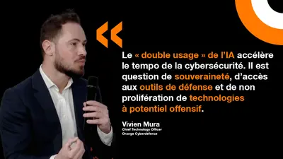 Vivien Mura, CTO d'Orange Cyberdefense, partage sa vision concernant l'entrée des pur players de l'IA dans le domaine de la cybersécurité. 