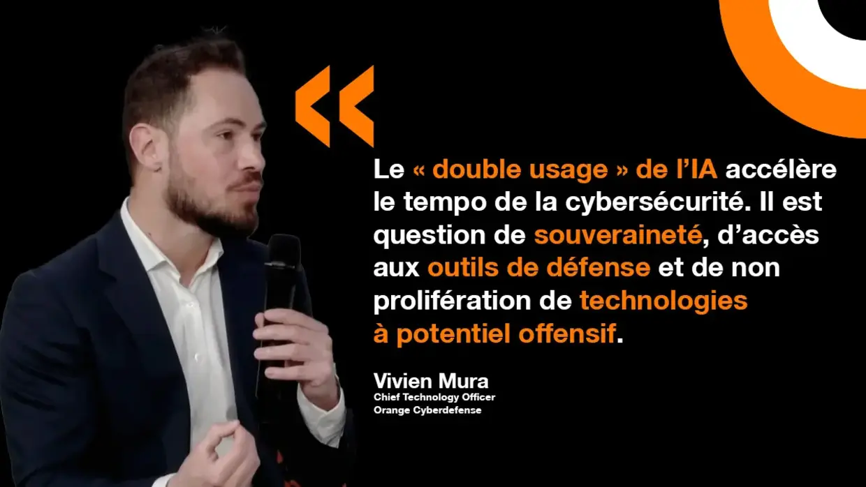 Vivien Mura, CTO d'Orange Cyberdefense, partage sa vision concernant l'entrée des pur players de l'IA dans le domaine de la cybersécurité. 