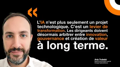 Anis Trabelsi, Reponsable de l'IA et de l'innovation chez Orange Cyberdefense, explique les différents modèles d'intelligence artificielle. 