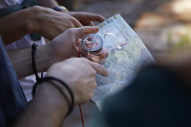 Looking at map
