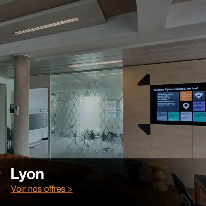 Photo de l'open space Orange cyberdefense à Lyon
