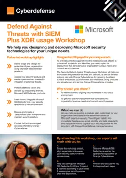 SIEM Plus XDR usage Workshop - Datasheet