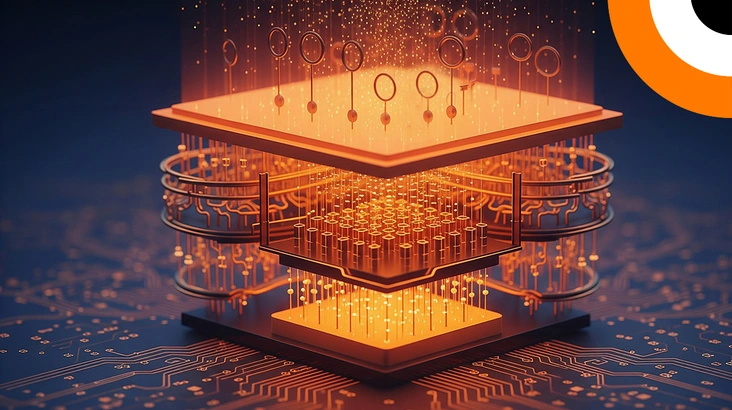 Une illustration qui représente l'émergence de l'informatique quantiqueet du Q-day