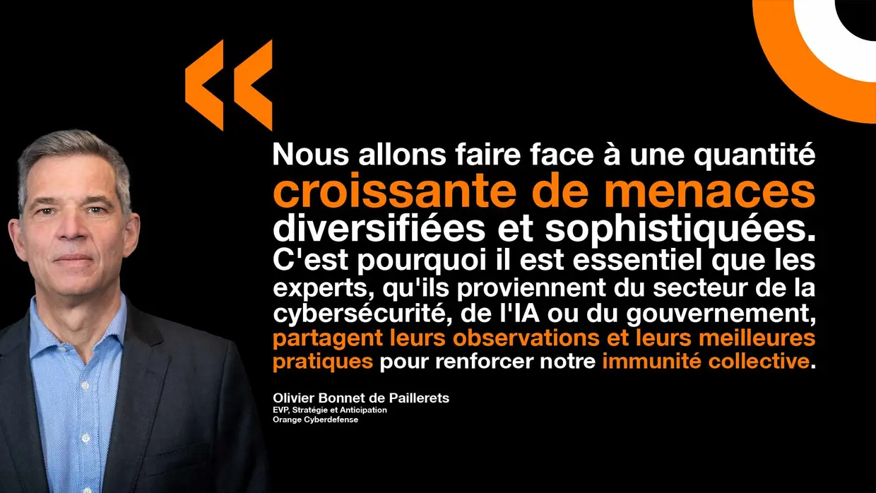 Olivier Bonnet de Paillerets commente la contribution d'Orange Cyberdefense à l'INTAiC. Olivier Bonnet de Paillerets d'Orange Cyberdefense s'exprime sur l'initiative INTAiC.
