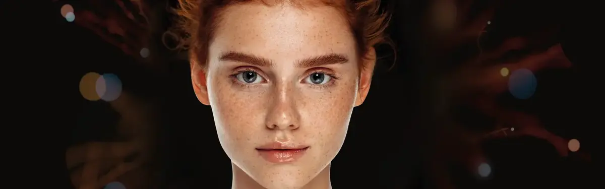 Visage d'une femme avec un visage d'ange