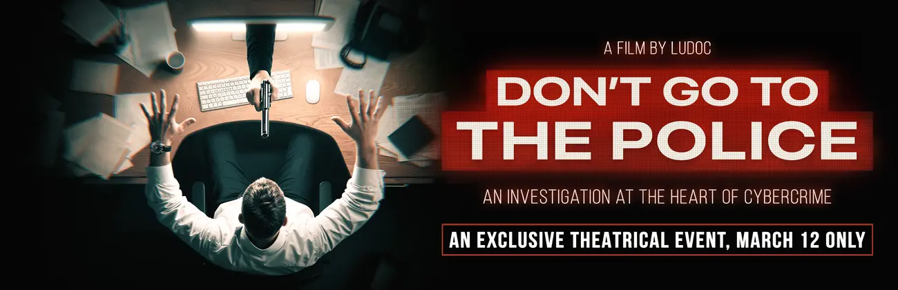 Banner to Dont't go to the police filmpremiere