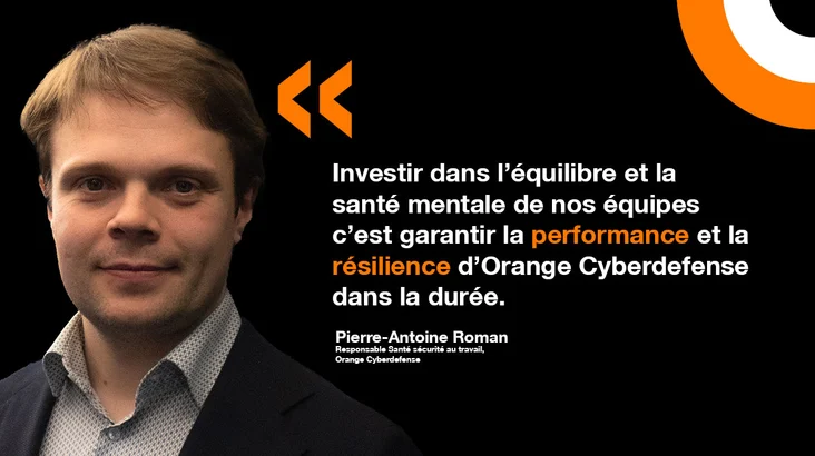 Pierre Antoine Roman, Responsable Santé et sécurité chez Orange Cyberdefense.