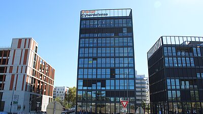 Immeuble des bureaux de Orange Cyberdefense à Toulouse