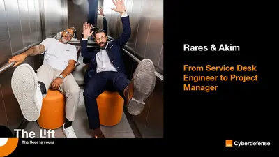 Rares Madarasan and Akim Allal take the Lift to the next floor to share their mutual experience.