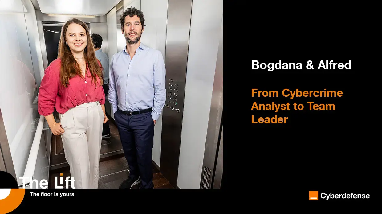 From Cybercrime Analyst to Team Leader with Bogdana Shynkarenko Bogdana Shynkarenko and Alfred Huot de Saint Albin take the Lift to the next floor to share their mutual experience.
