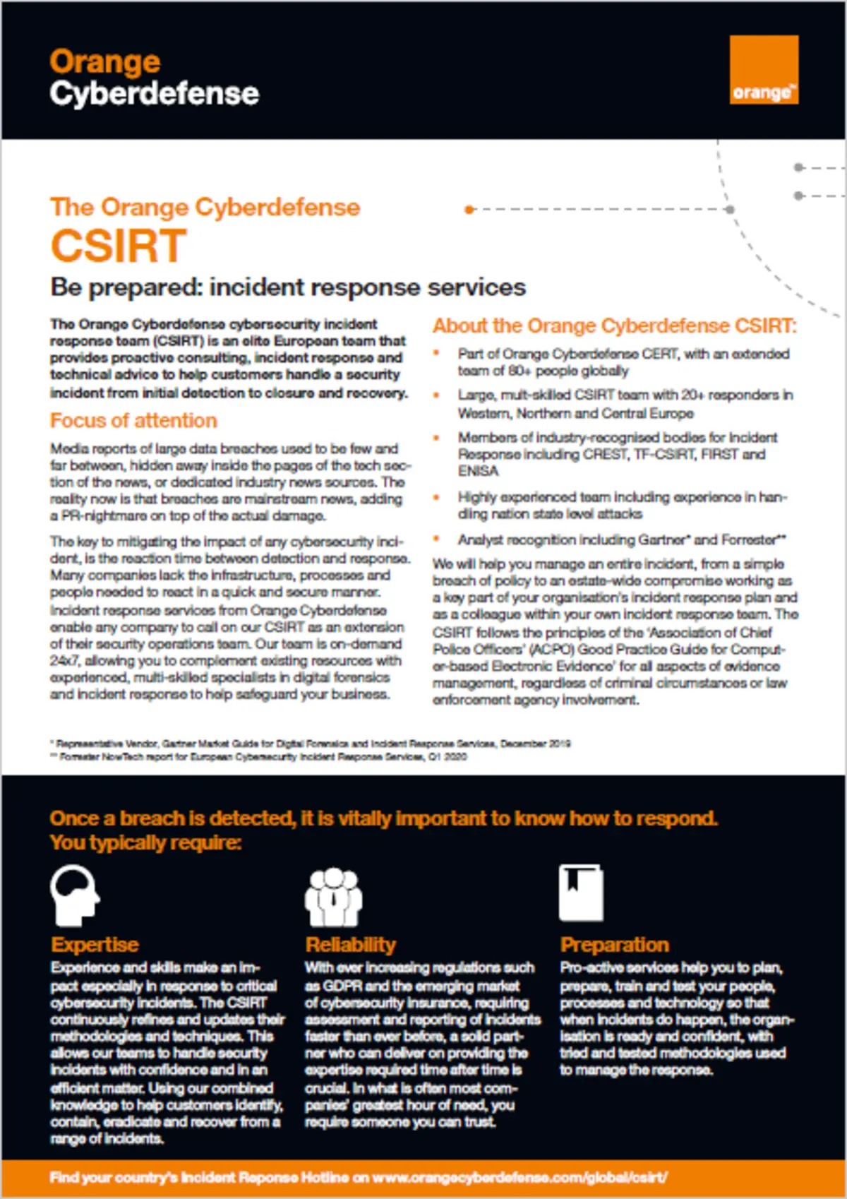 Fiche explicative de la CSIRT