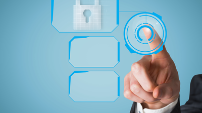 Identity & access management (IAM) finger deciding who gains access