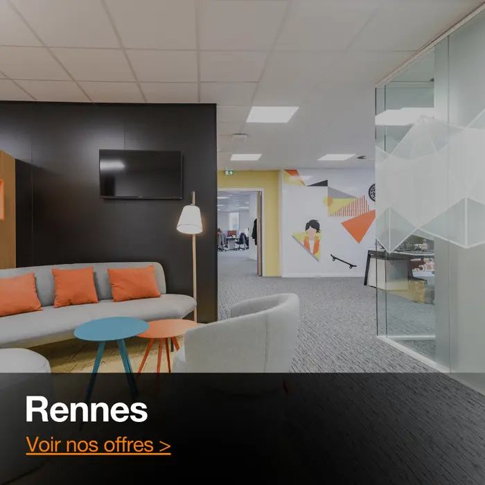 Photo de l'open space Orange cyberdefense à Rennes