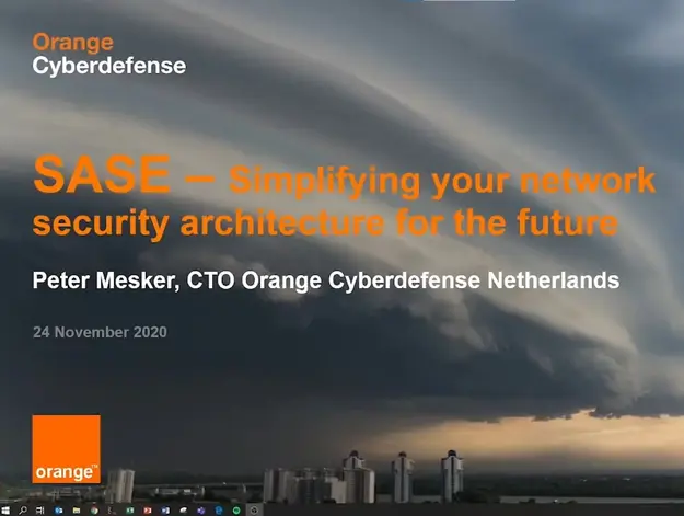 SASE : Simplifying your network security architecture for the future - World 2020 Video