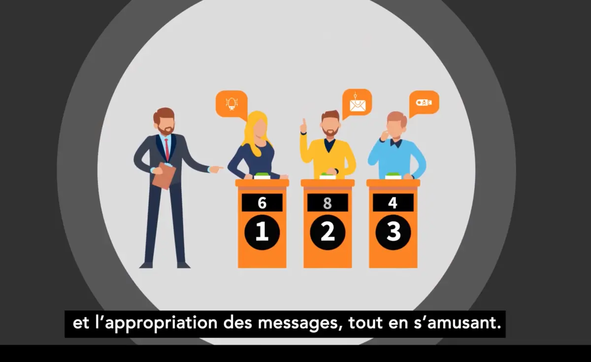 illustration d'un plateau de jeu télévisé
