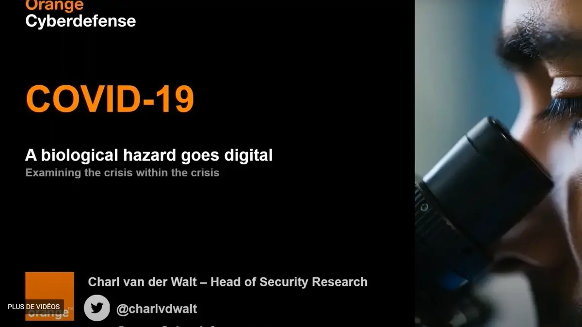 Webcast: COVID-19 A biological hazard goes digital - screenshot