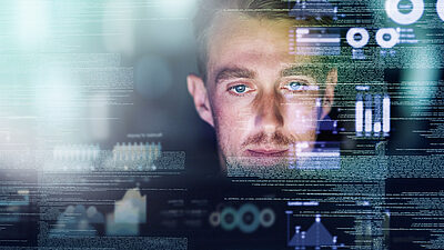 Man with Data