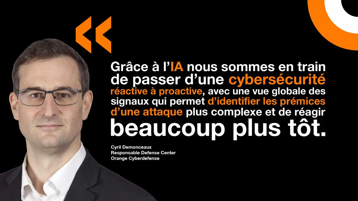 Cyril Demonceaux, Responsable du Defense Center d'Orange Cyberdefense. Cyril Demonceaux commente la place croissante de l'IA dans la cybersécurité en marge de la sortie restreinte de Claude Mythos d'Anthropic.