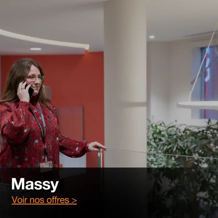 Photo de l'open space Orange cyberdefense à Massy
