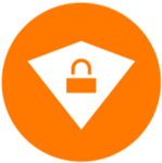 Lock orange icon