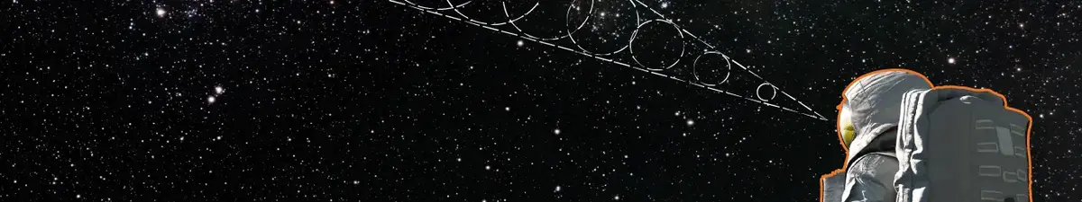 astronaut looking to the stars