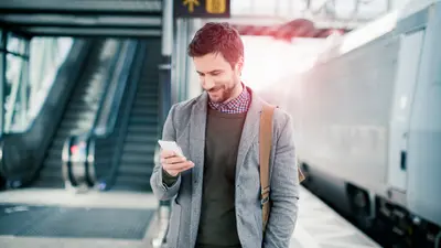 Airport man phone