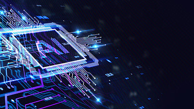 AI en cybersecurity: kansen, risico's en de toekomst van cybersecurity Afbeelding ai chip stromingen