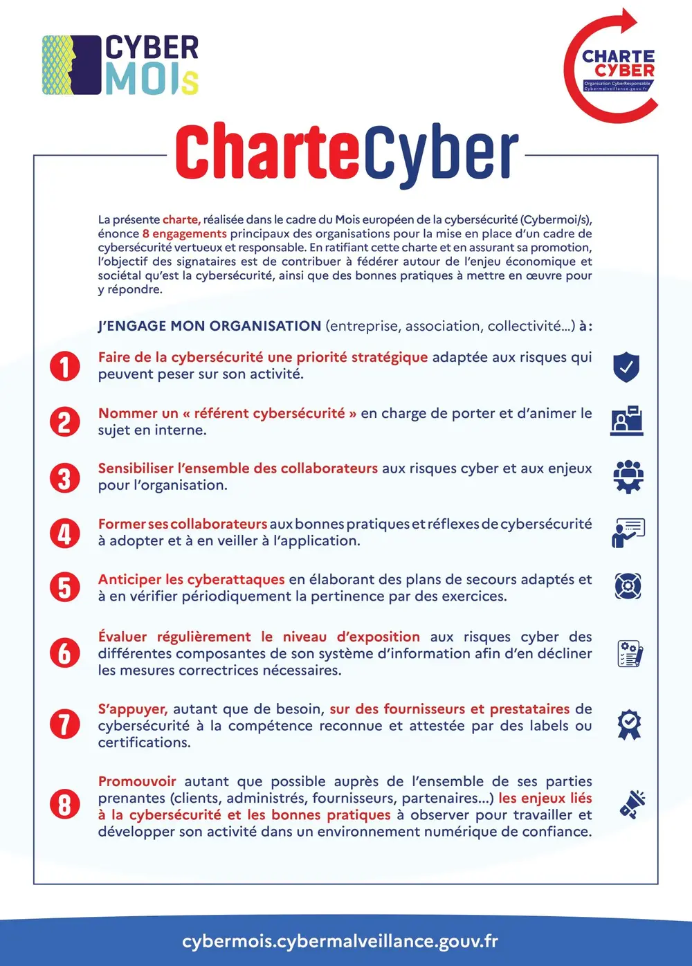 une illustration de la charte cyber du cyber mois