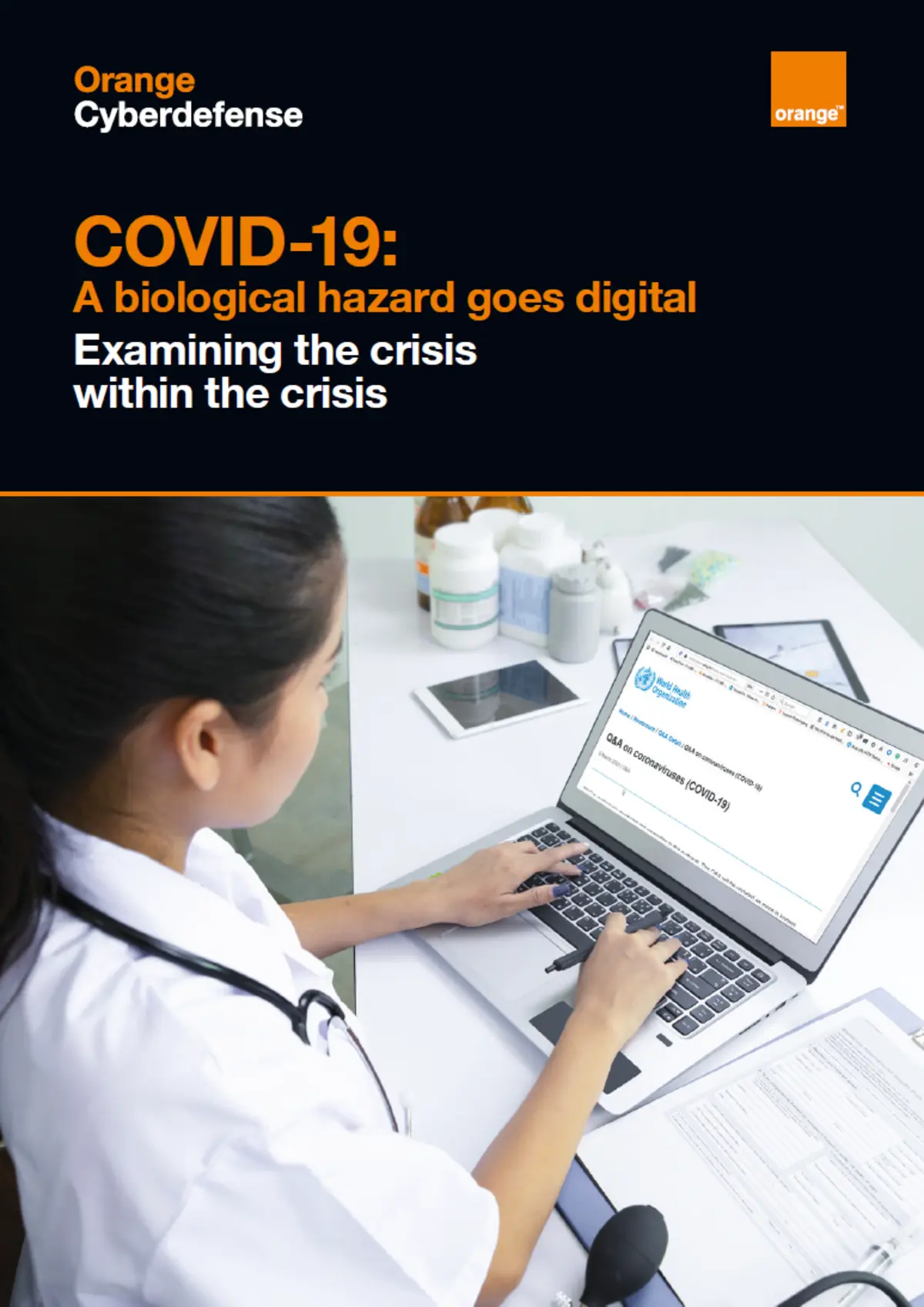 Couverture de la brochure COVID 19 Quand un risque biologique devient numerique-