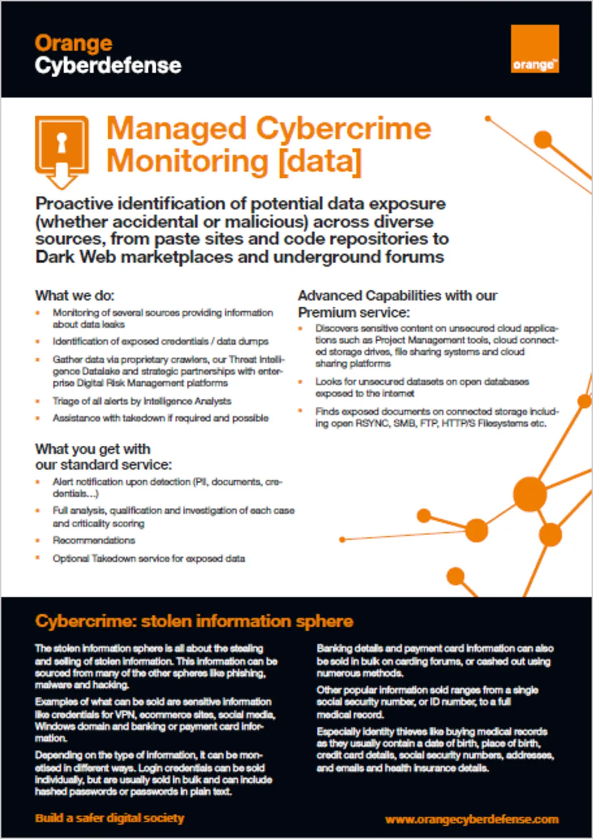 Fiche explicative de Managed CyberCrime Monitoring