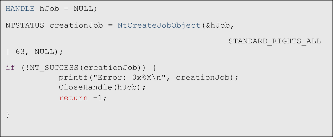 Erstellung eines neuen Jobs