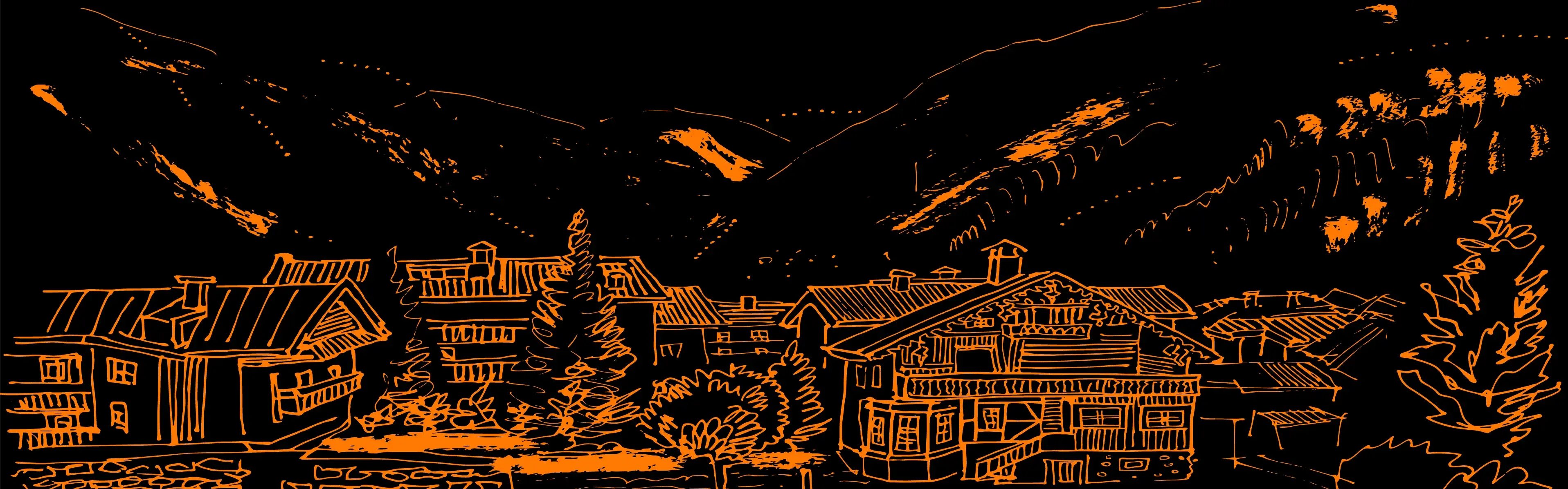 Südtiroler Dorf im Tal