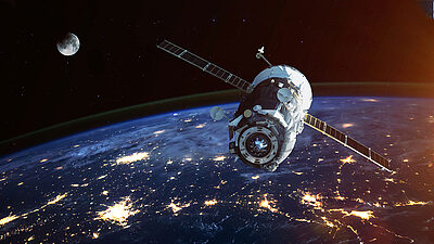Un satellite vu de l'espace