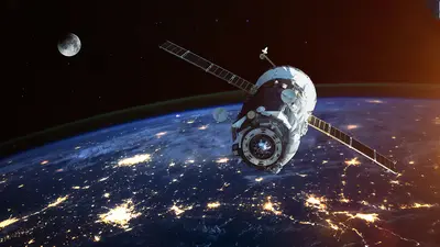 Un satellite vu de l'espace