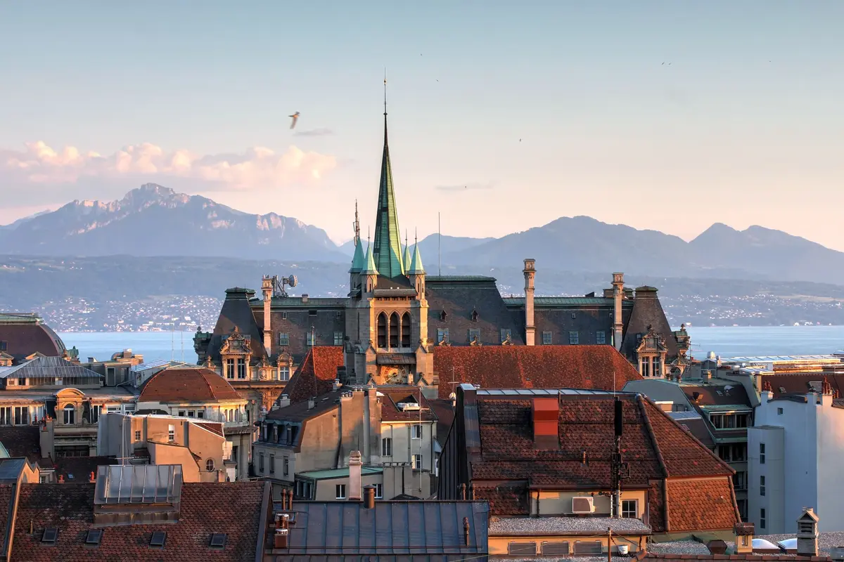 Photo Lausanne skyline