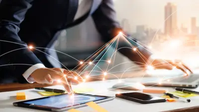 Graphical photo of the digital connections between different devices