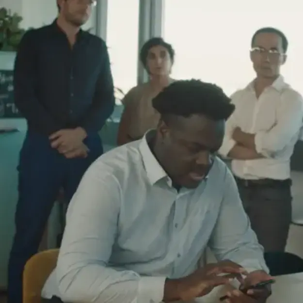People in a office