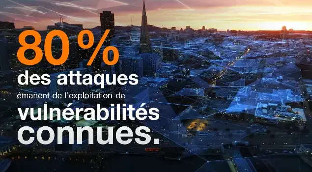 80% des attaques émanent de l'exploitation des vulnérabilités connues