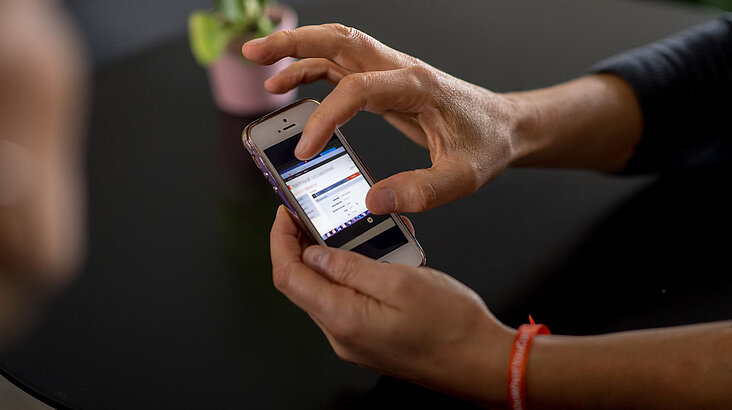 Close up of smartphone